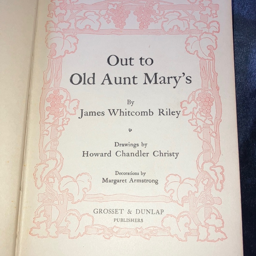 Antique Book Set: When They Were Boys & Out to Old Aunt Mary's - Picture 6 of 11